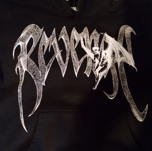 Revenge "Morningstar" White On Black Hoodie